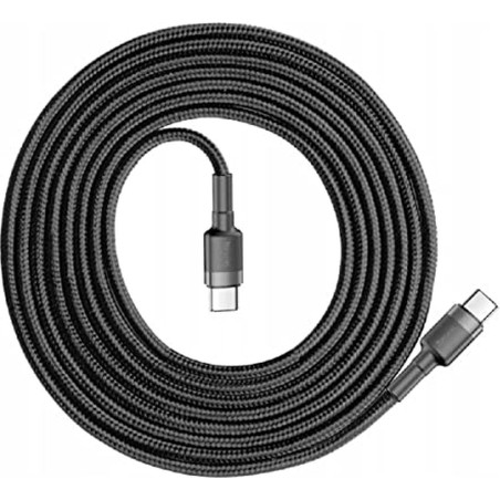 Baseus Cafule 1m USB C Cable - Premium Black & Grey Fast Charging Cord for Ultimate Durability - Product Code: 6953156285200